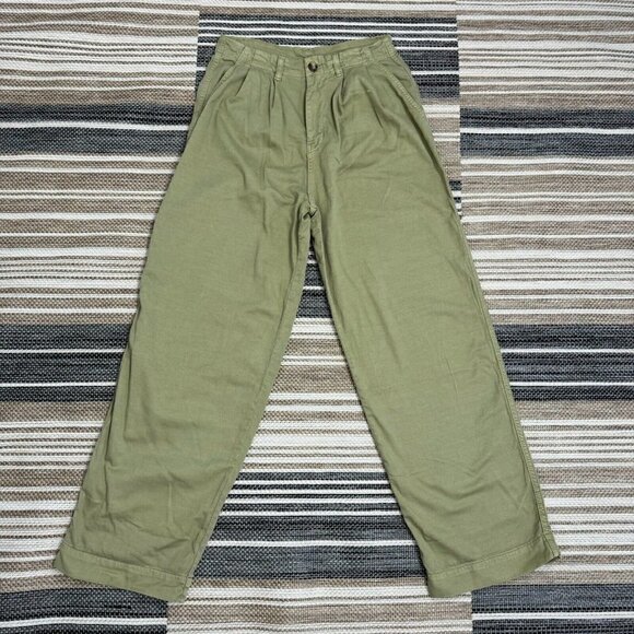 Free People Abby Chino Pants Straight Leg‎ Relaxed Fit Casual Size 2 - Picture 1 of 15